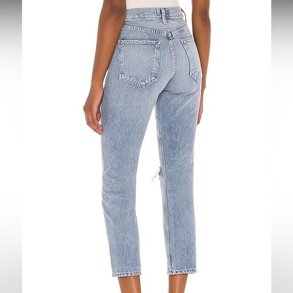 AGOLDE Riley High Rise Straight Crop in Endeavor Blue Size 26‎ - Picture 3 of 8
